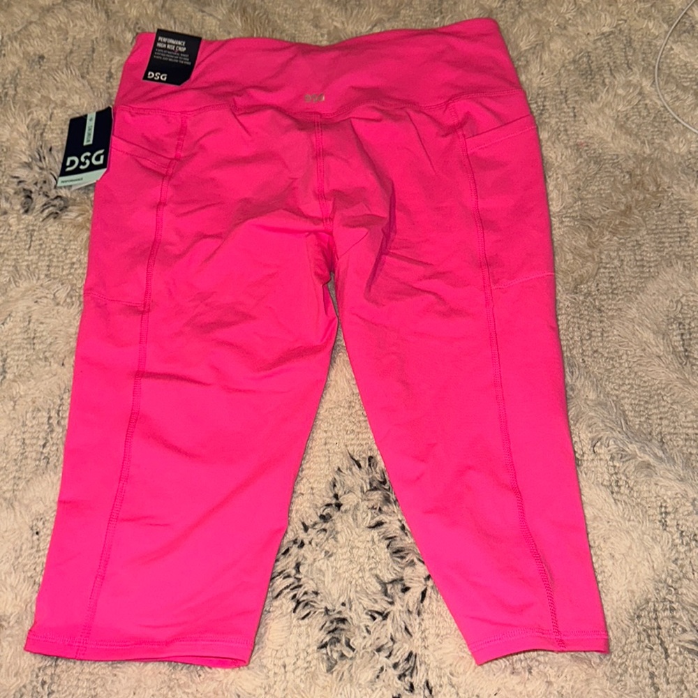 Hot Pink Cropped Leggings